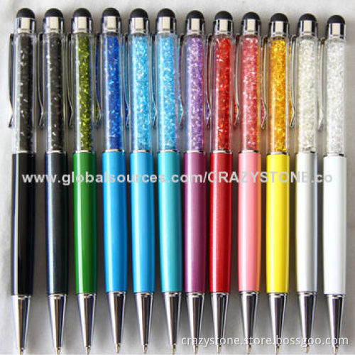 Crystal touch pen for smartphone